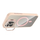 Apple iPhone 15 Pro Max Uyumlu Kılıf Standlı ve Kamera Lens Hediyeli M-Safe Şarj Özellikli Zore Etro Kapak - 9