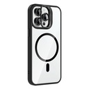 Apple iPhone 14 Pro Max Uyumlu Kılıf Standlı ve Kamera Lens Hediyeli M-Safe Şarj Özellikli Zore Etro Kapak - 9