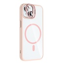 Apple iPhone 15 Uyumlu Kılıf Standlı ve Kamera Lens Hediyeli M-Safe Şarj Özellikli Zore Etro Kapak - 5