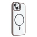 Apple iPhone 15 Uyumlu Kılıf Standlı ve Kamera Lens Hediyeli M-Safe Şarj Özellikli Zore Etro Kapak - 7