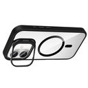 Apple iPhone 16 Uyumlu Kılıf Standlı ve Kamera Lens Hediyeli M-Safe Şarj Özellikli Zore Etro Kapak - 2