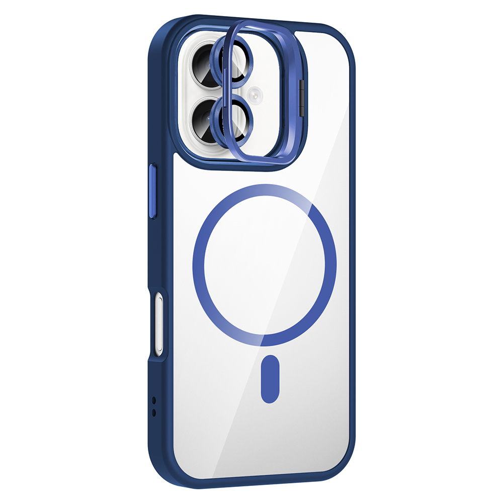 Apple iPhone 16 Uyumlu Kılıf Standlı ve Kamera Lens Hediyeli M-Safe Şarj Özellikli Zore Etro Kapak - 5