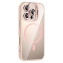 Apple iPhone 16 Pro Uyumlu Kılıf Standlı ve Kamera Lens Hediyeli M-Safe Şarj Özellikli Zore Etro Kapak - 9