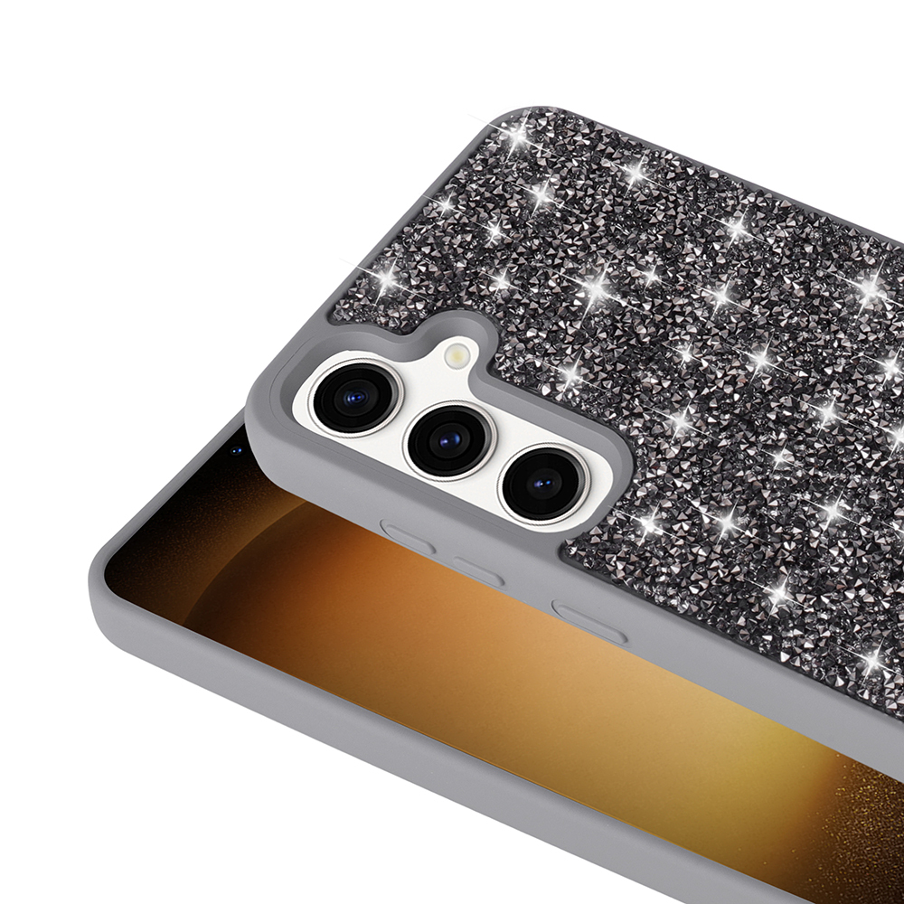 Samsung Galaxy S25 Plus Uyumlu Kılıf Parlak Taşlı Tasarım Zore Pırlanta Kapak - 5