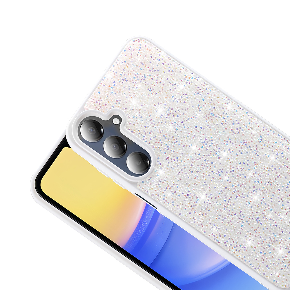 Samsung Galaxy A16 Uyumlu Kılıf Parlak Taşlı Tasarım Zore Pırlanta Kapak - 4