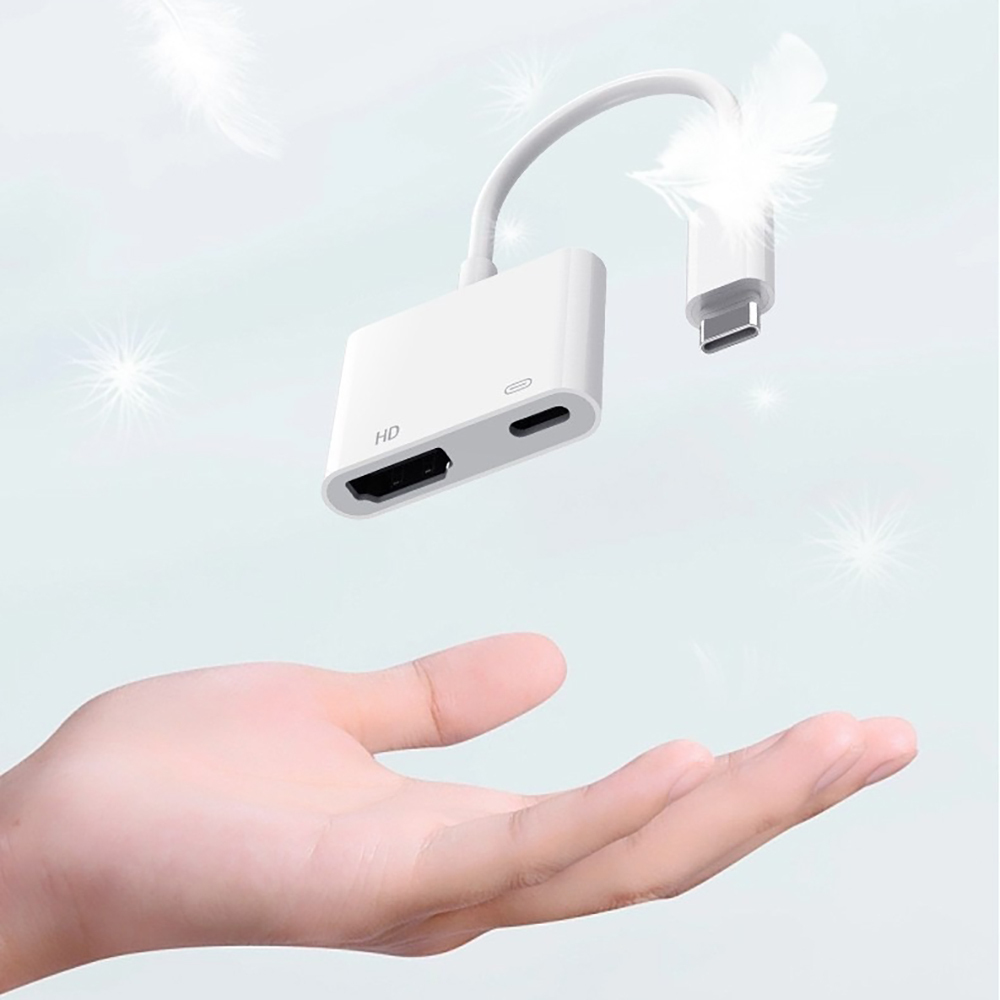 Zore Type-C to Type-C PD100W + HDMI 4K@30Hz 2in1 Adaptör - 5