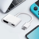 Zore Type-C to Type-C PD100W + HDMI 4K@30Hz 2in1 Adaptör - 6