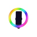 Zore MJ20 RGB Light 8 inç Işıklı Telefon Tutucu Ring Light - 1