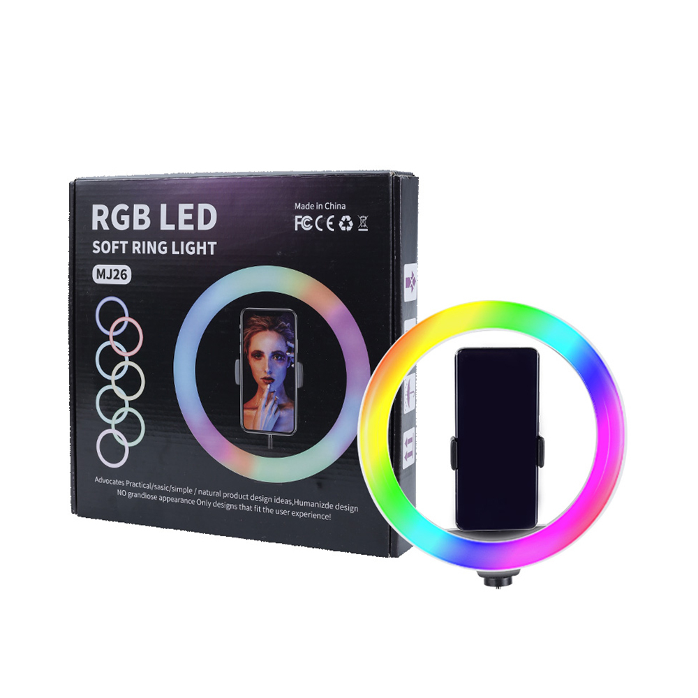 Zore MJ20 RGB Light 8 inç Işıklı Telefon Tutucu Ring Light - 2