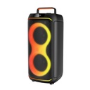 Zore GD-2608 Dijital LED Göstergeli FM Radyolu Mikrofonlu RGB TWS Çift 6.5 inç Stereo Bass Kablosuz Karaoke Hoparlör - 2