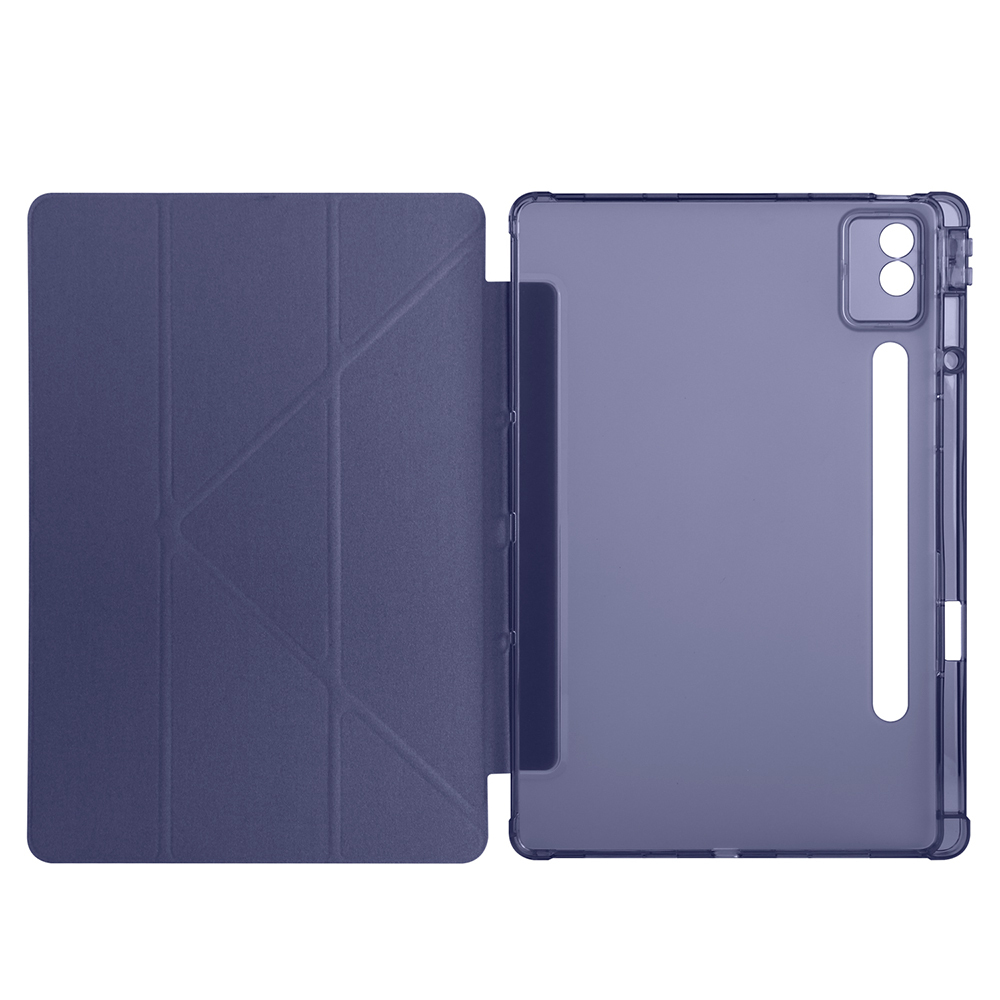 Lenovo Idea Tab Pro 12.7 TB-373FU Kılıf Zore Tri Folding Kalem Bölmeli Standlı Kılıf - 9