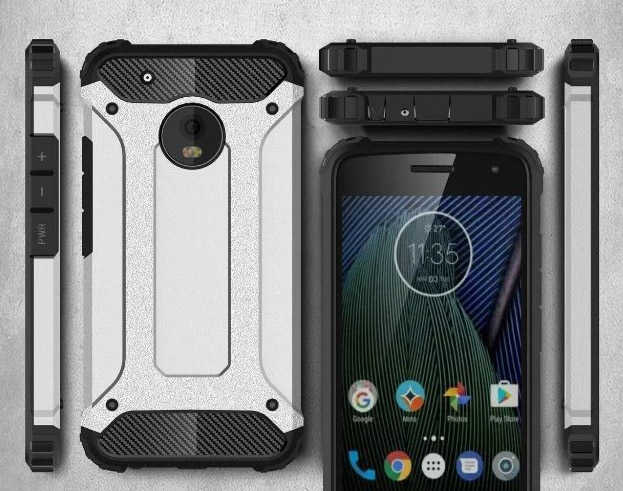 Lenovo Moto E4 Uyumlu Kılıf Zore Crash Silikon Kapak - 1