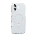 Apple iPhone 16 Plus Uyumlu Kılıf Taşlı Tasarım M-safe Şarj Özellikli Zore Koment Silikon Kapak - 2