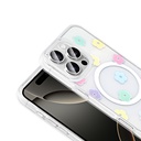 Apple iPhone 16 Pro Uyumlu Kılıf M-Safe Şarj Özellikli Şeffaf Zore Folk Sert Kapak - 7