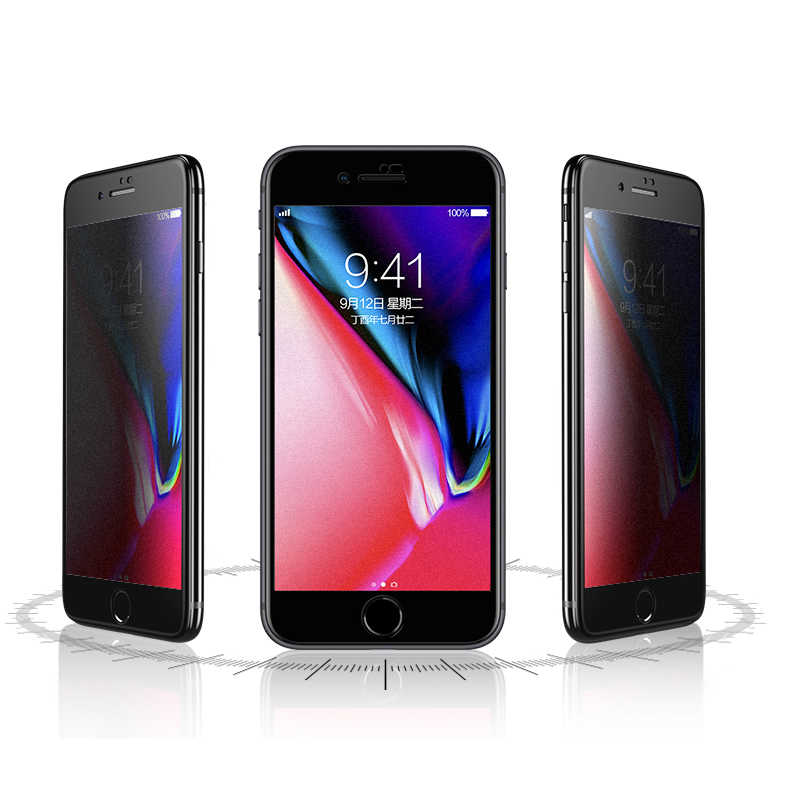Apple iPhone 8 Uyumlu Zore Anti-Dust Mat Privacy Temperli Ekran Koruyucu - 2