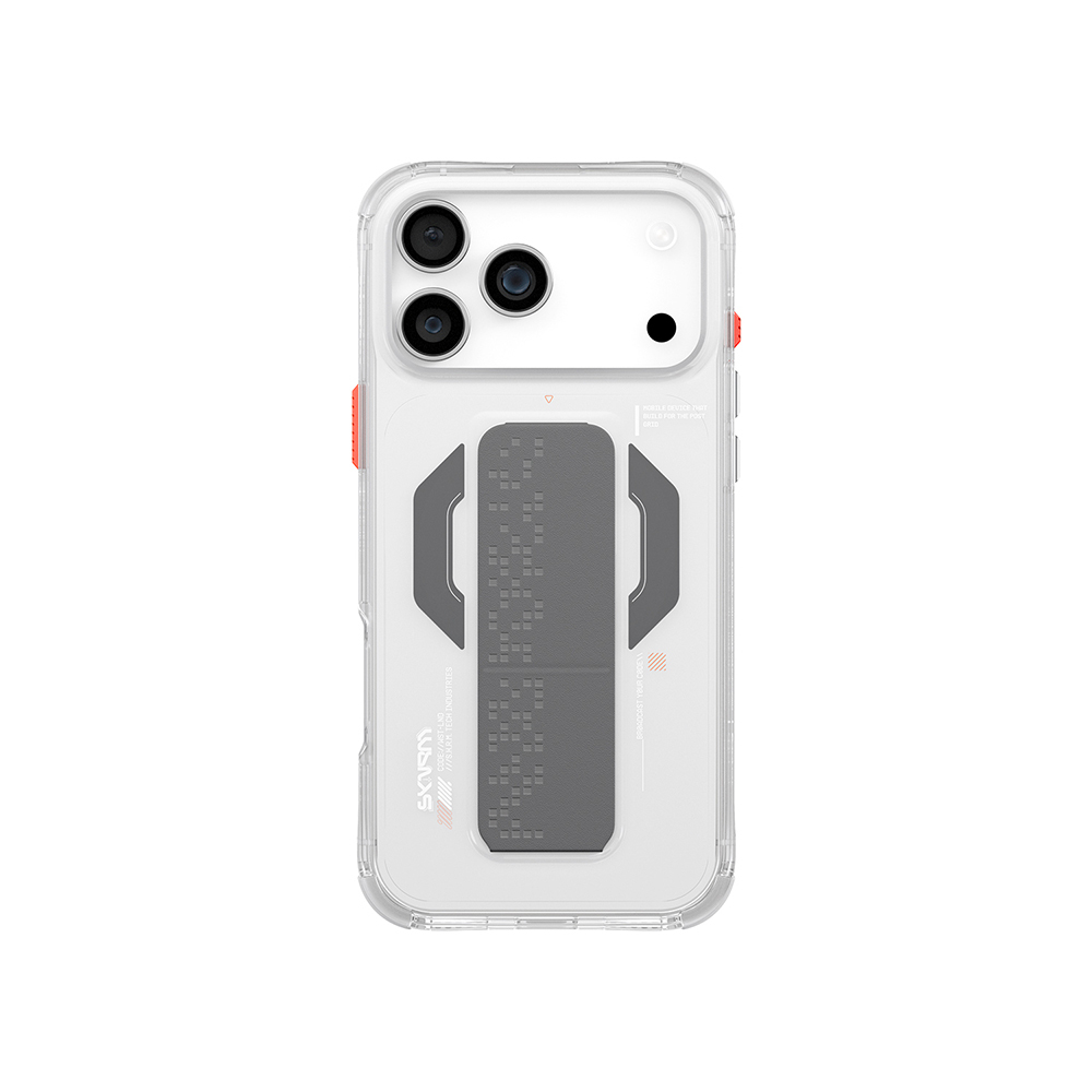 Apple iPhone 17 Pro Kılıf M-Safe Şarj Özellikli Airbag Tasarımlı Standlı Skinarma Haxa Kapak - 3