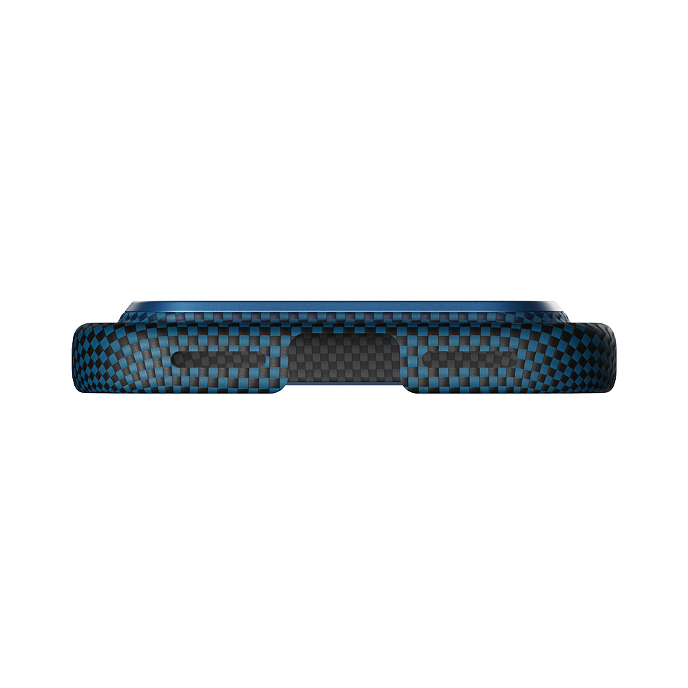 Apple iPhone 17 Pro Kılıf M-safe Şarj Özellikli Aramid Fiber Pitaka Tactile Woven Sunset-Moonrise Serisi Sunset Kapak - 13