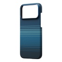 Apple iPhone 17 Pro Kılıf M-safe Şarj Özellikli Aramid Fiber Pitaka Tactile Woven Sunset-Moonrise Serisi Sunset Kapak - 17