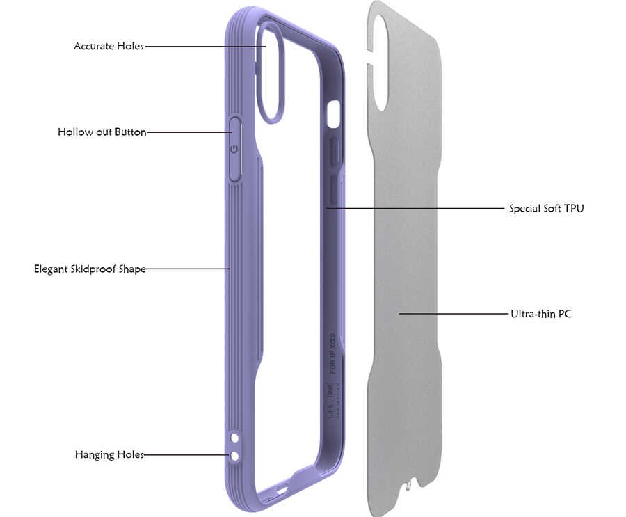 Apple iPhone X Uyumlu Kılıf Zore Parfe Kapak - 2