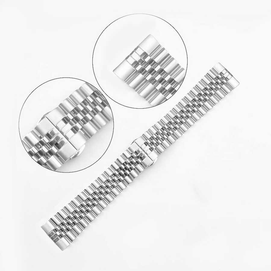 Samsung Galaxy Watch Active 2 40mm Uyumlu KRD-36 20mm Metal Kordon - 3