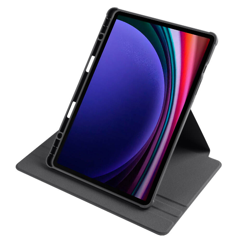 Samsung Galaxy Tab S9 Uyumlu Kılıf Zore Termik Kalem Bölmeli Dönebilen Standlı Kılıf - 17