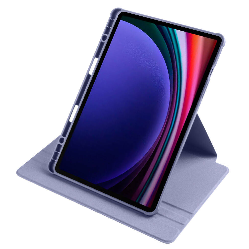 Samsung Galaxy Tab S9 Uyumlu Kılıf Zore Termik Kalem Bölmeli Dönebilen Standlı Kılıf - 18
