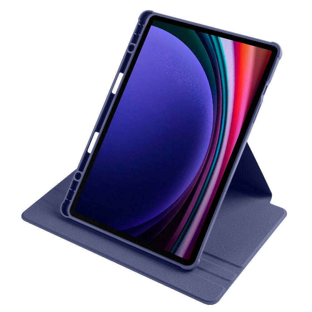 Samsung Galaxy Tab S9 Uyumlu Kılıf Zore Termik Kalem Bölmeli Dönebilen Standlı Kılıf - 24