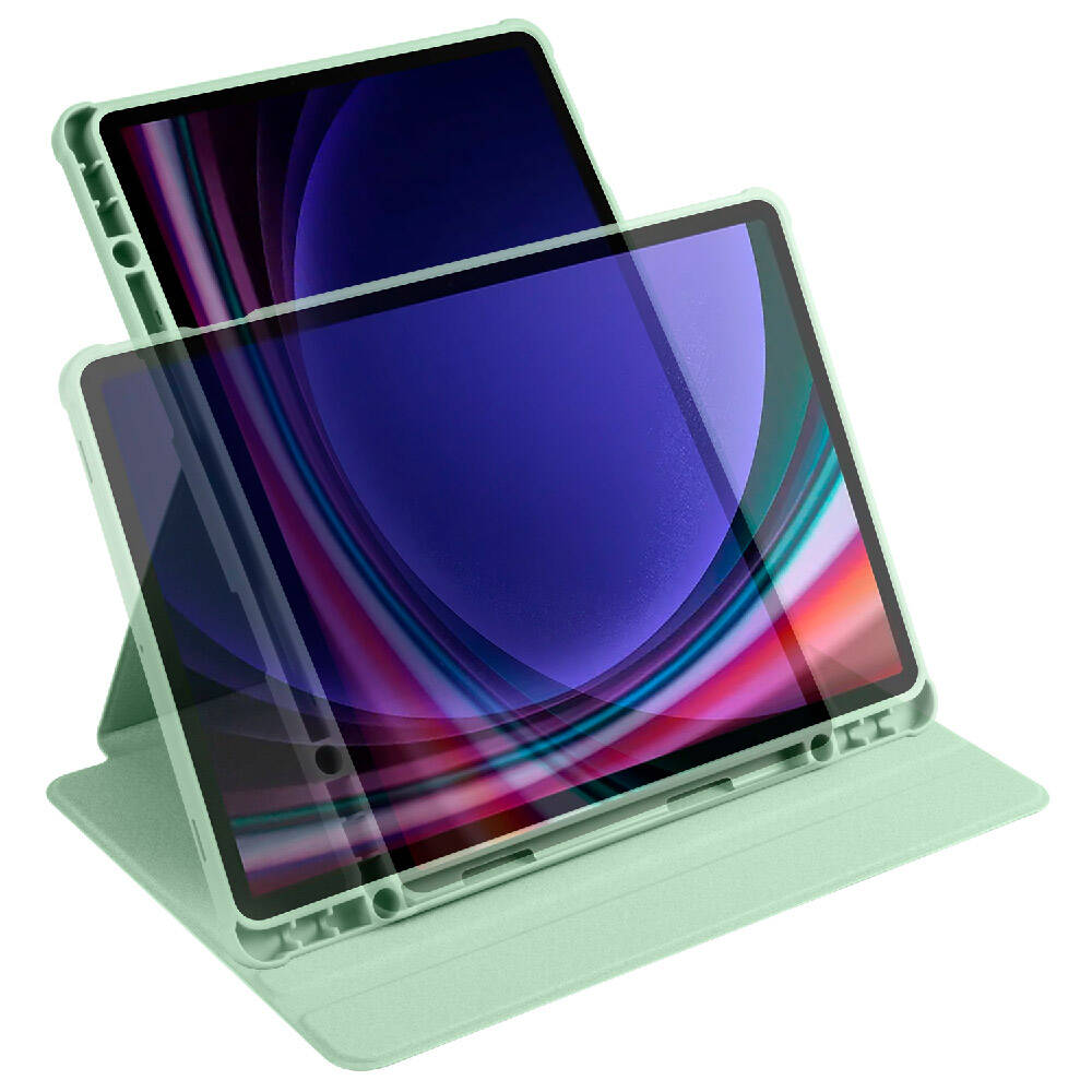 Samsung Galaxy Tab S9 Uyumlu Kılıf Zore Termik Kalem Bölmeli Dönebilen Standlı Kılıf - 43
