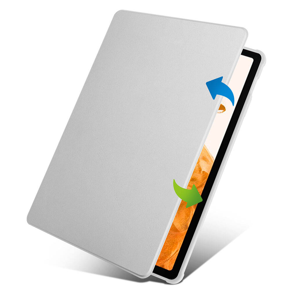 Samsung Galaxy Tab S9 Plus Uyumlu Kılıf Zore Termik Kalem Bölmeli Dönebilen Standlı Kılıf - 2