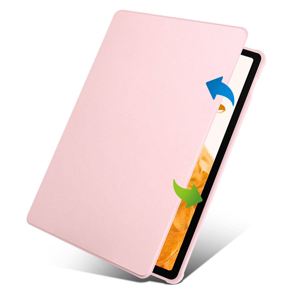 Samsung Galaxy Tab S9 Plus Uyumlu Kılıf Zore Termik Kalem Bölmeli Dönebilen Standlı Kılıf - 3