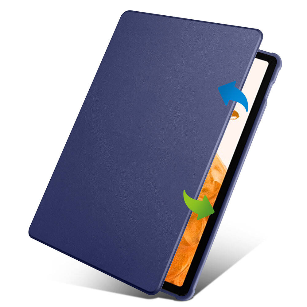 Samsung Galaxy Tab S9 Plus Uyumlu Kılıf Zore Termik Kalem Bölmeli Dönebilen Standlı Kılıf - 7
