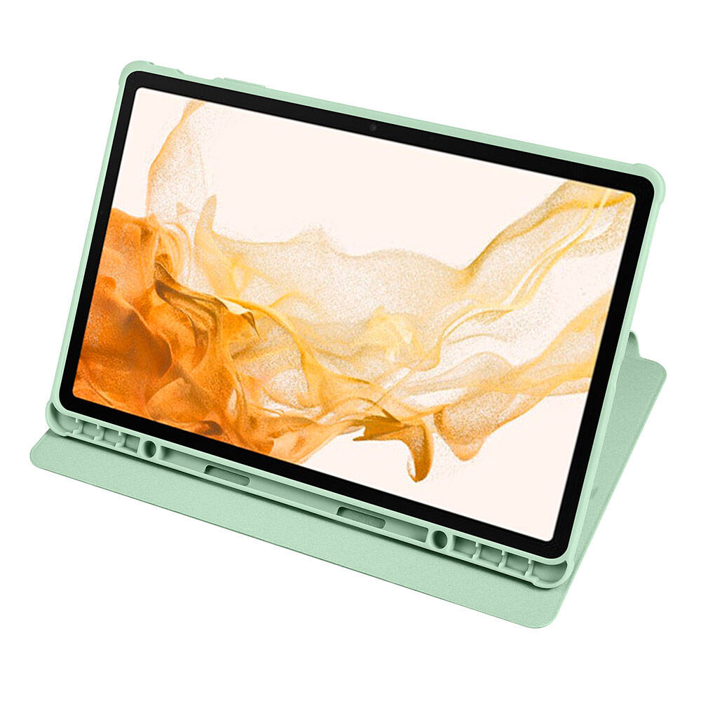 Samsung Galaxy Tab S9 Plus Uyumlu Kılıf Zore Termik Kalem Bölmeli Dönebilen Standlı Kılıf - 12