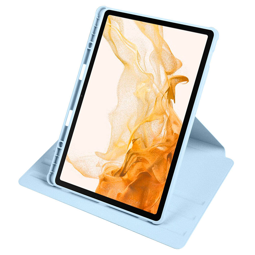 Samsung Galaxy Tab S9 Plus Uyumlu Kılıf Zore Termik Kalem Bölmeli Dönebilen Standlı Kılıf - 24