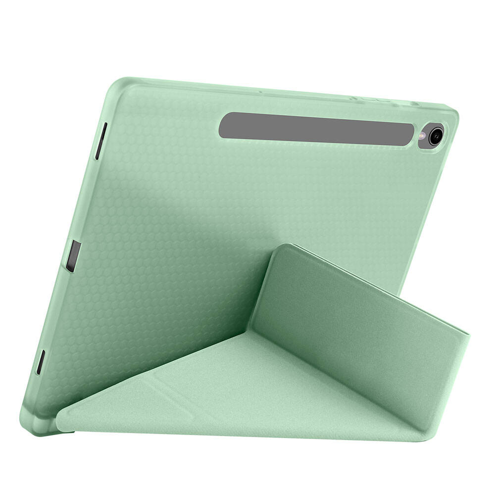 Samsung Galaxy Tab S9 Uyumlu Kılıf Zore Tri Folding Kalem Bölmeli Standlı Kılıf - 7