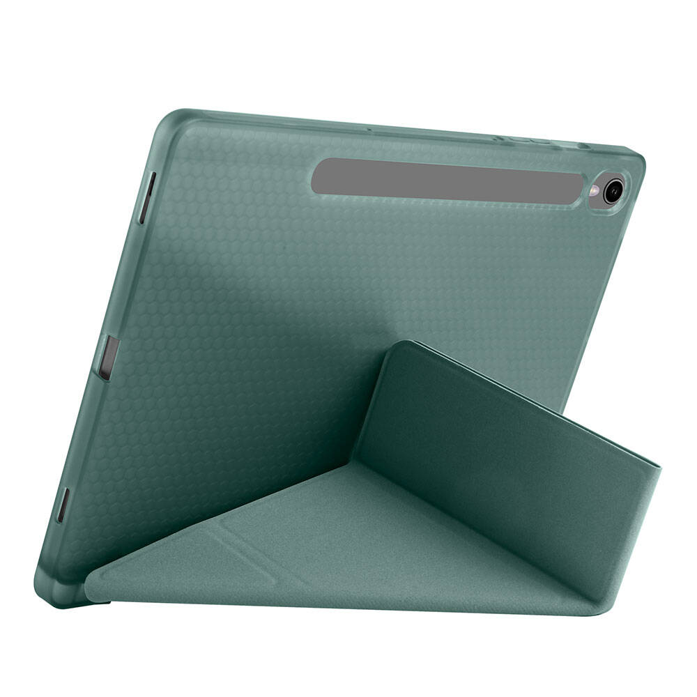 Samsung Galaxy Tab S9 Uyumlu Kılıf Zore Tri Folding Kalem Bölmeli Standlı Kılıf - 31