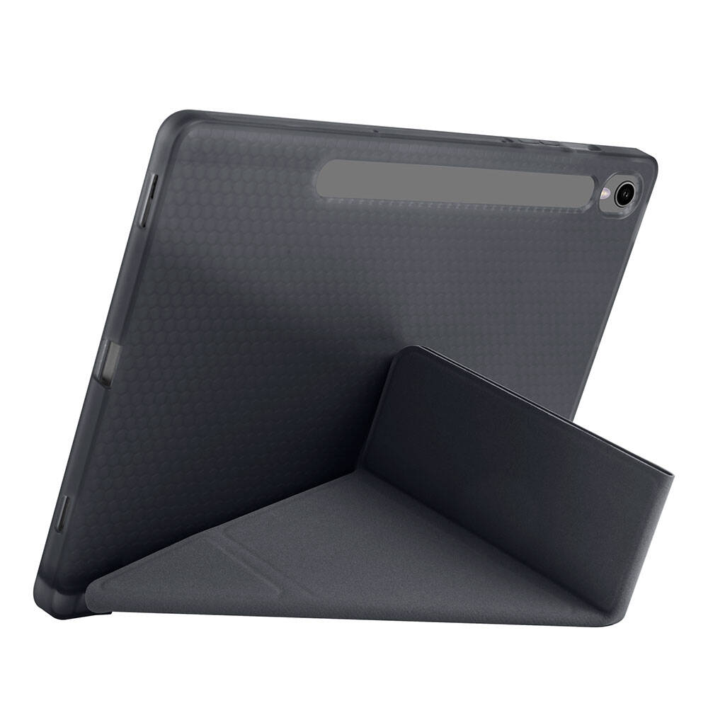 Samsung Galaxy Tab S9 Uyumlu Kılıf Zore Tri Folding Kalem Bölmeli Standlı Kılıf - 32