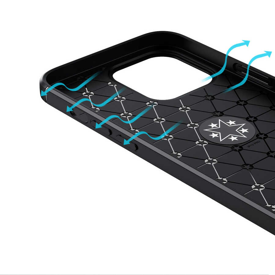 Apple iPhone 13 Pro Max Uyumlu Kılıf Zore Ravel Silikon Kapak - 4