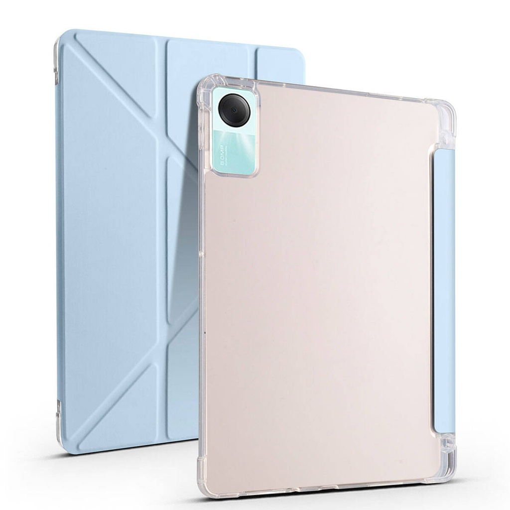 Xiaomi Redmi Pad SE Uyumlu Kılıf Zore Tri Folding Kalem Bölmeli Standlı Kılıf - 1