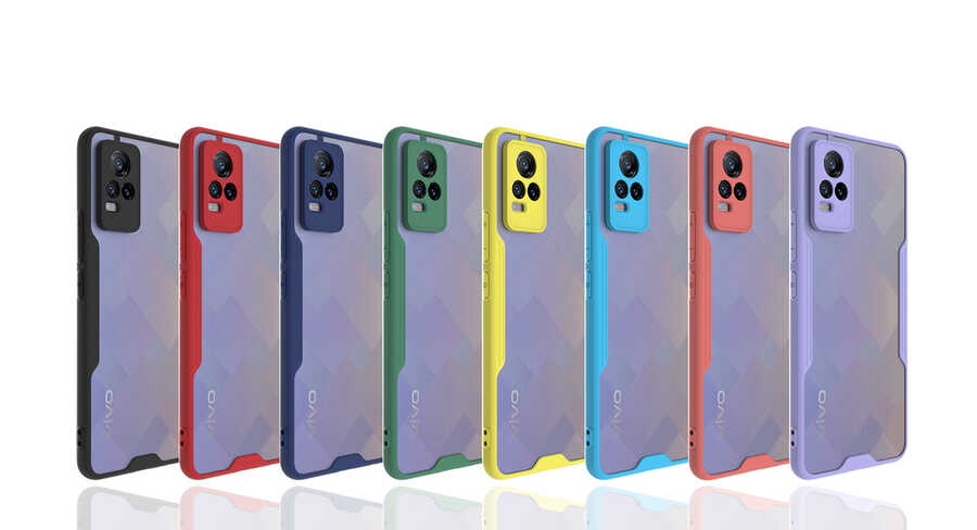 Vivo V21E Uyumlu Kılıf Zore Parfe Kapak - 2