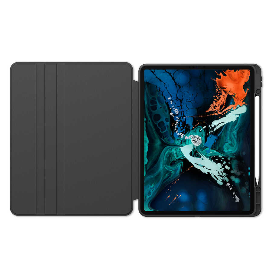 Apple iPad Pro 12.9 2021 Uyumlu (5.Nesil) Kılıf Zore Nayn Dönebilen Standlı Kılıf - 7