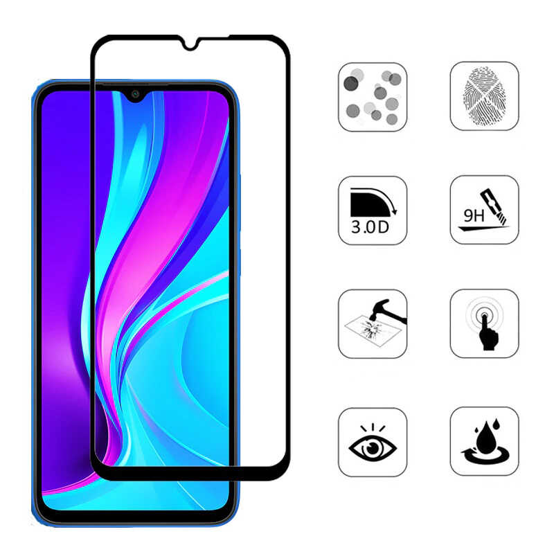 Samsung Galaxy A12 Uyumlu Zore Kenarları Kırılmaya Dayanıklı Cam Ekran Koruyucu - 4