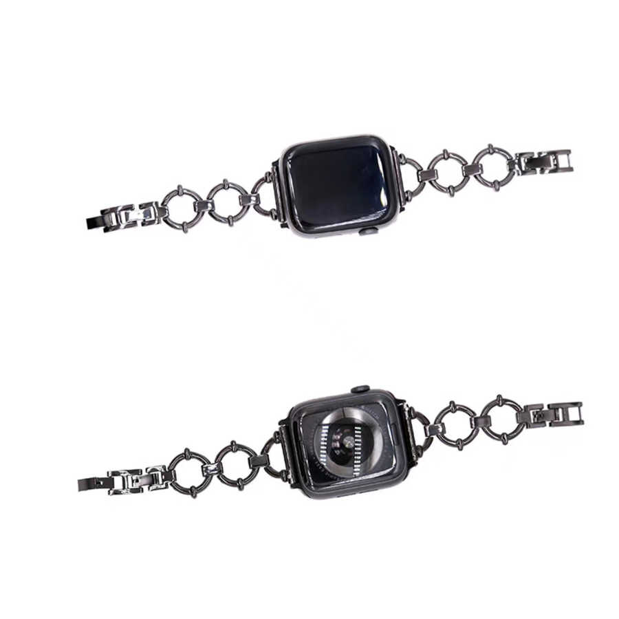 ​​​Apple Watch 38mm Uyumlu KRD-56 Metal Kordon - 8