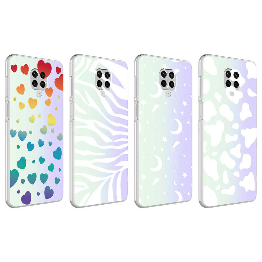 Xiaomi Redmi Note 9S Uyumlu Kılıf Zore M-Blue Desenli Kapak - 1