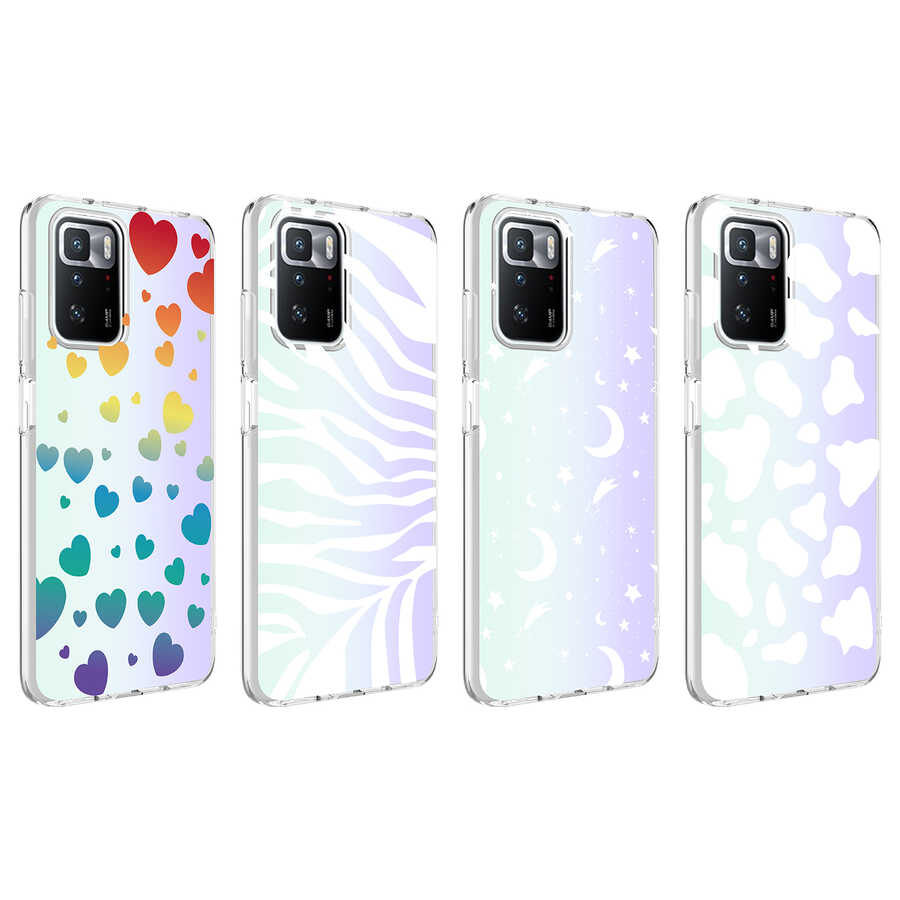 Xiaomi Redmi 10 Uyumlu Kılıf Zore M-Blue Desenli Kapak - 1