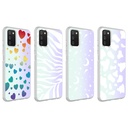 Samsung Galaxy A03S Uyumlu Kılıf Zore M-Blue Desenli Kapak - 1