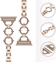 ​​​Apple Watch 7 41mm Uyumlu KRD-56 Metal Kordon - 1