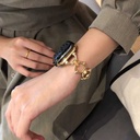 ​​​Apple Watch 7 41mm Uyumlu KRD-56 Metal Kordon - 13