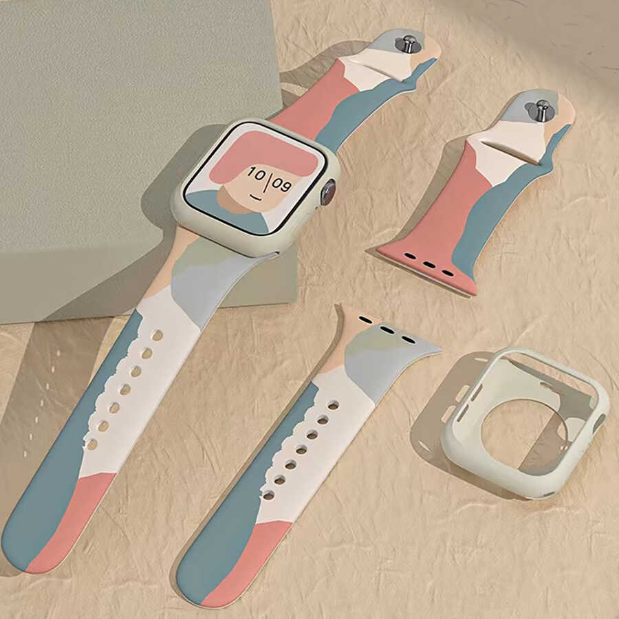 Apple Watch 40mm Uyumlu KRD-62 Silikon Kordon - 6