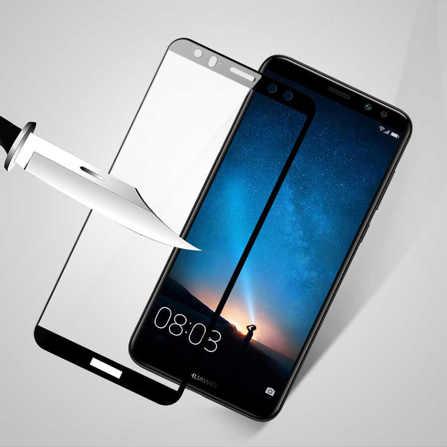 Huawei Mate 10 Lite Uyumlu Davin 5D Cam Ekran Koruyucu - 3