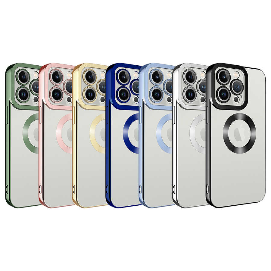 Apple iPhone 12 Pro Max Uyumlu Kılıf Kamera Korumalı Logo Gösteren Zore Omega Kapak - 1